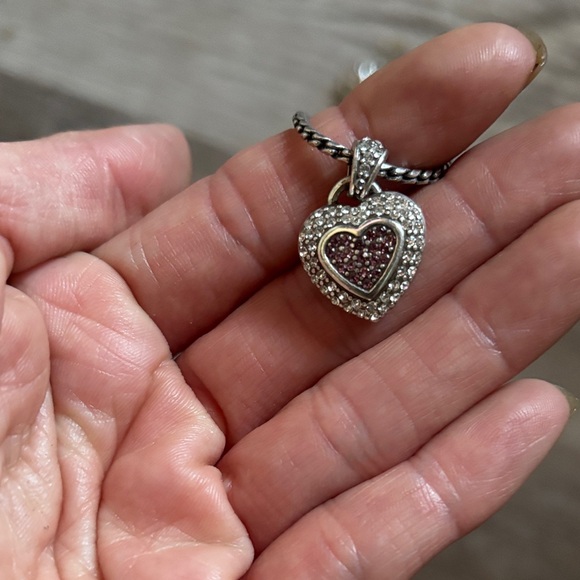 Brighton Heart Necklace Set With Power Of Pink Breast Cancer Bracelet - Picture 4 of 6